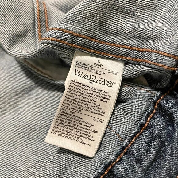 Gap 1969 Jean Jacket Denim Size Small Icon Medium Wash - Picture 9 of 16